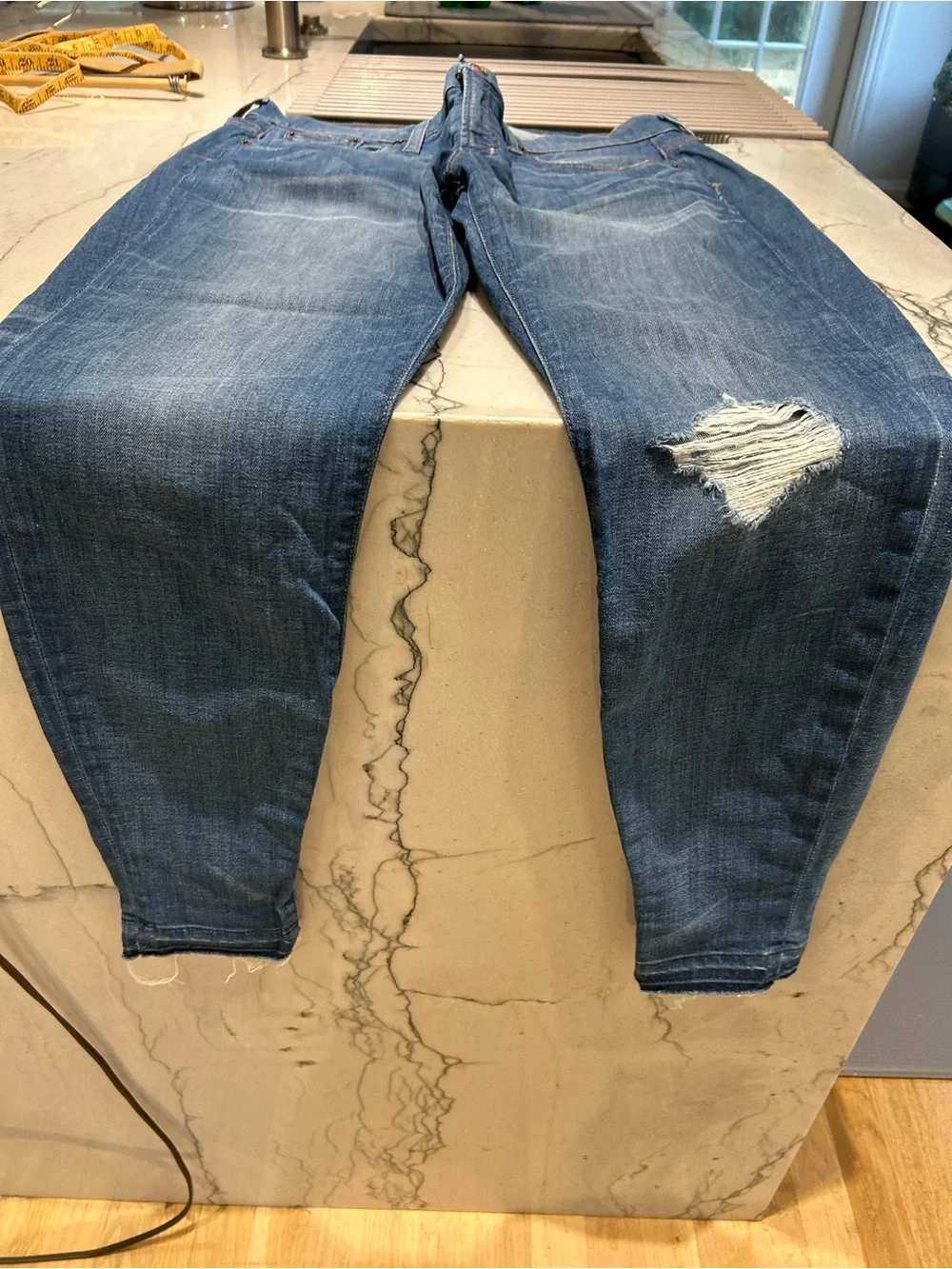 J. Crew Toothpick Skinny Jeans in Medium Blue Denim